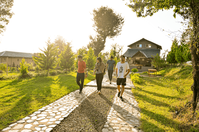 1 acre of green, coliving, coworking campus in Dharamshala